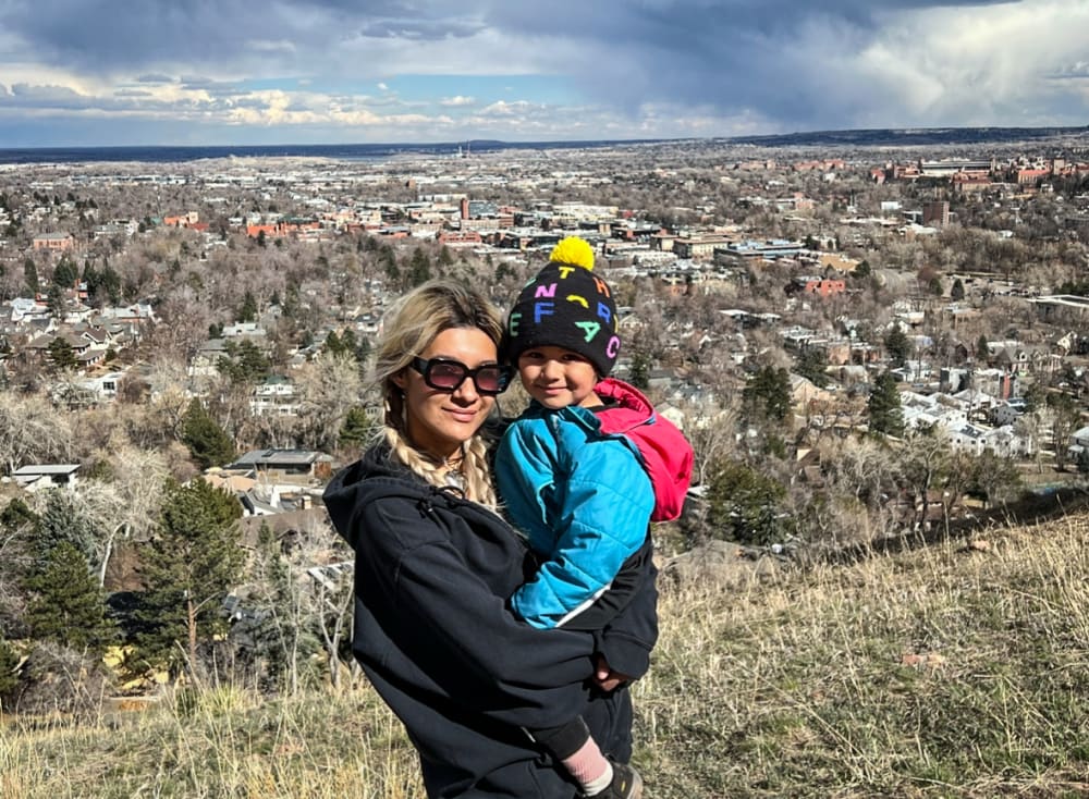 Krysta Heard with her 4-year-old son