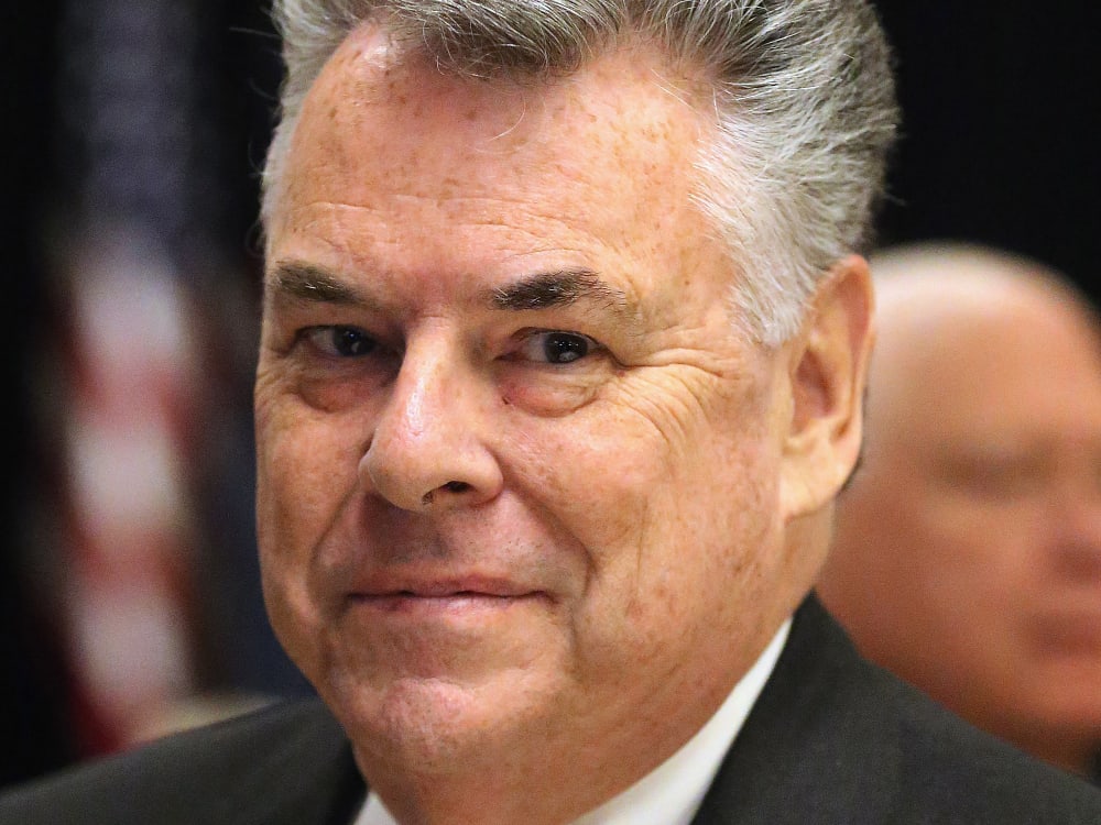 File Photo: U.S. Rep. Peter T. King (R-NY) last year. (Photo by Bruce Bennett/Getty Images, File)