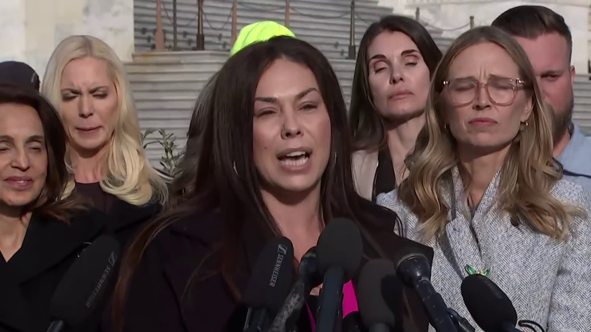 ‘This is a human issue’: Epstein survivors speak out ahead of House vote