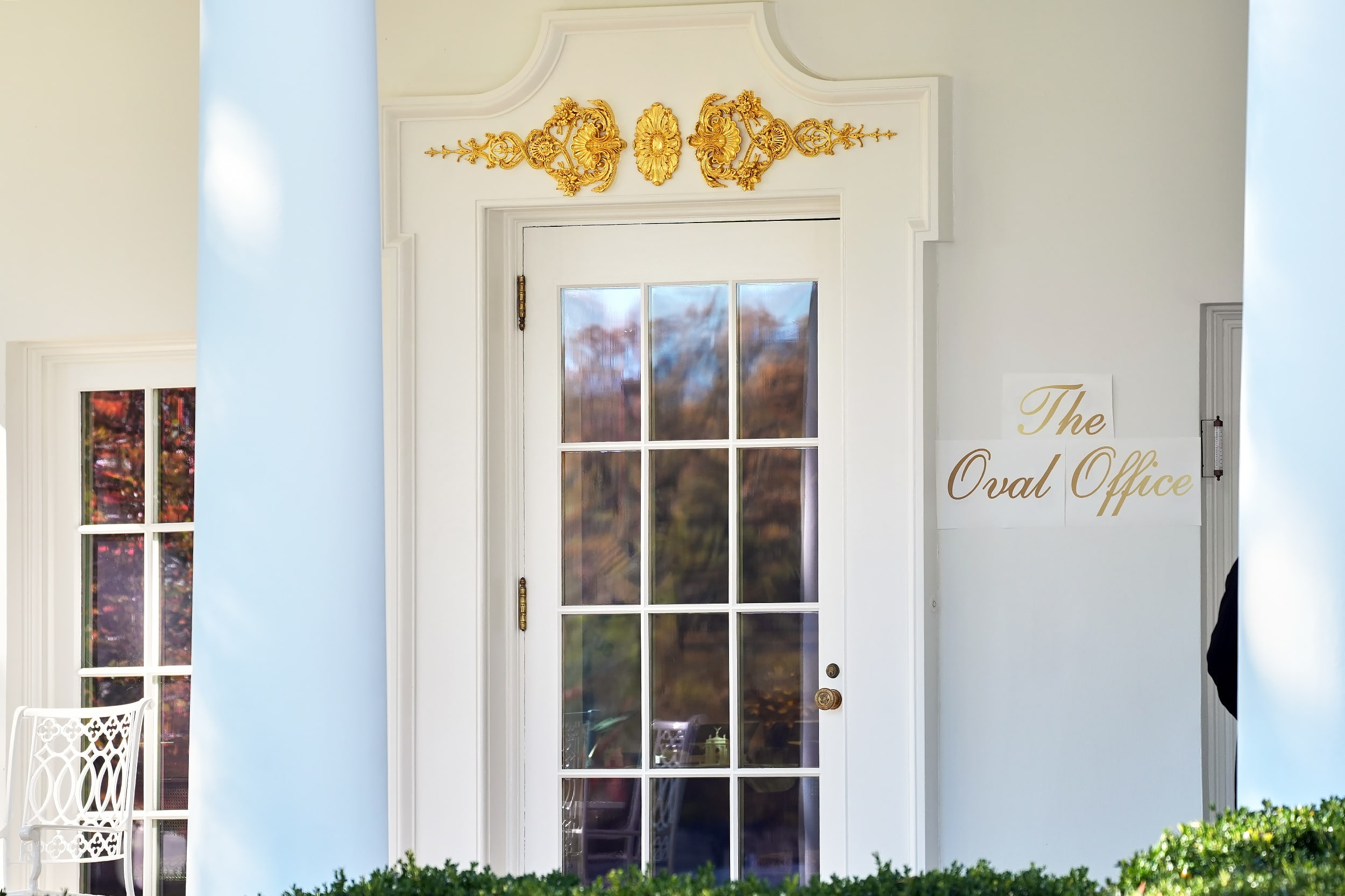 Outside of the Oval Office in Washington, D.C.