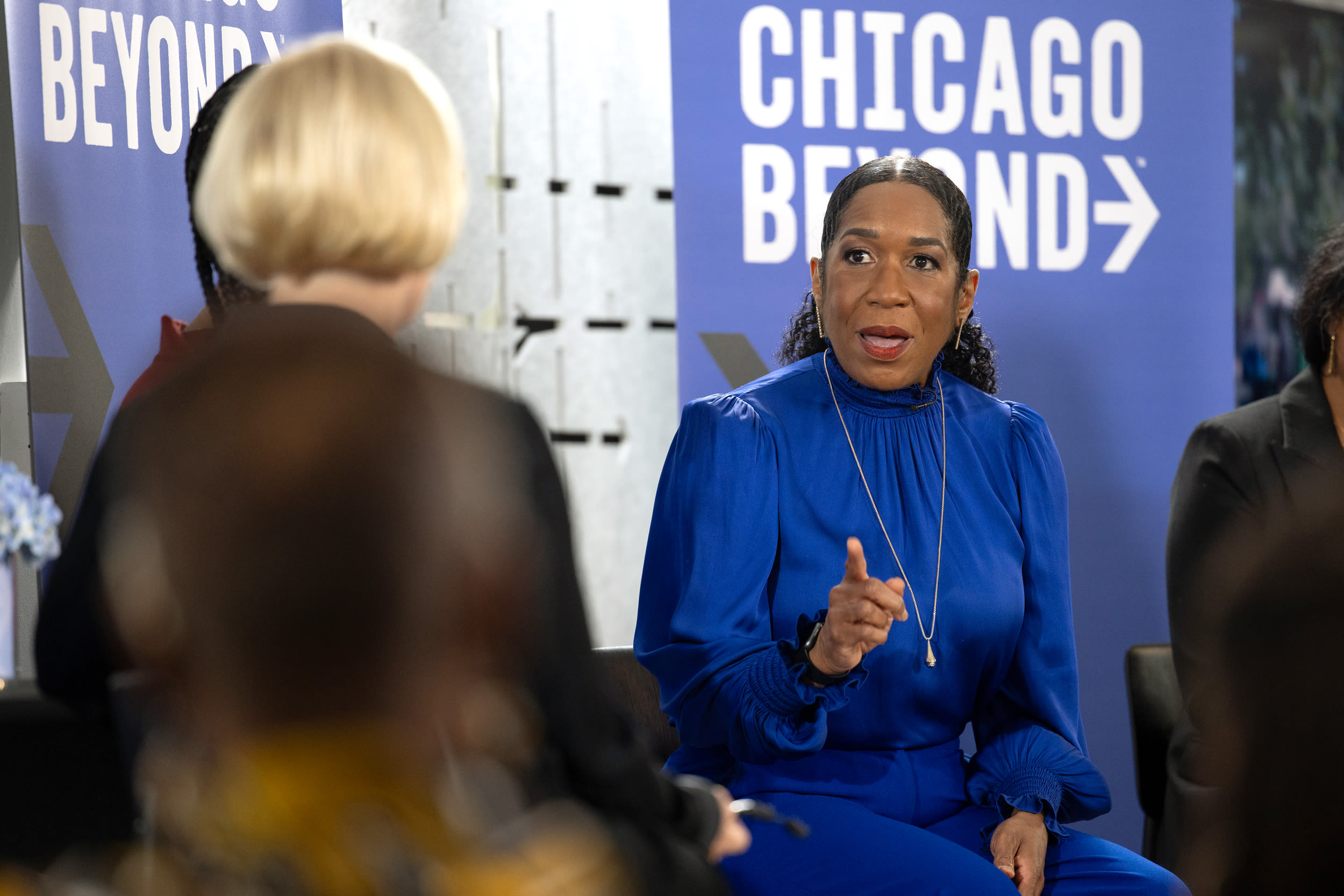 Lt. Governor Stratton speaks to Mika Brzezinski.