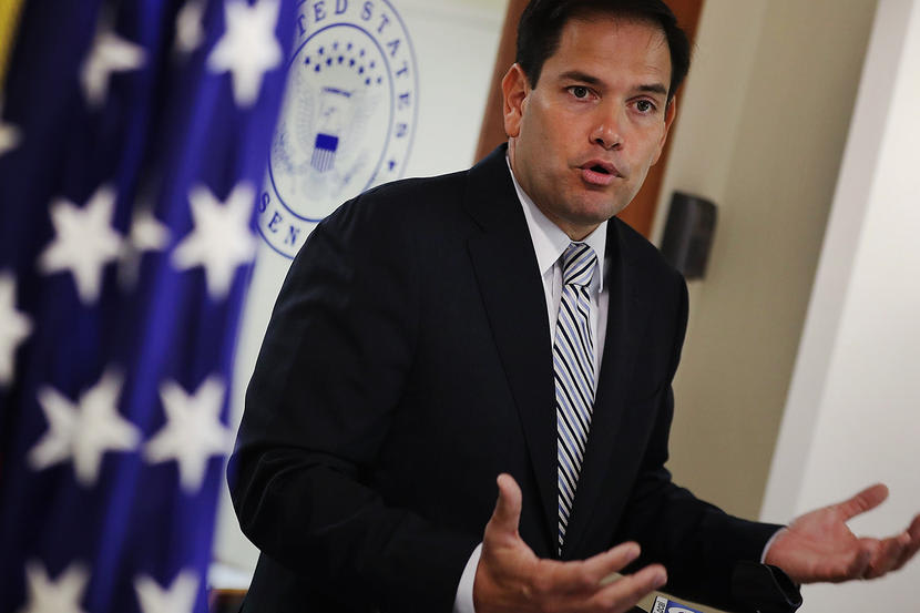 Image: Sen. Marco Rubio (R-FL) Holds News Conference To Urge Congress To Pass Zika Virus Funding