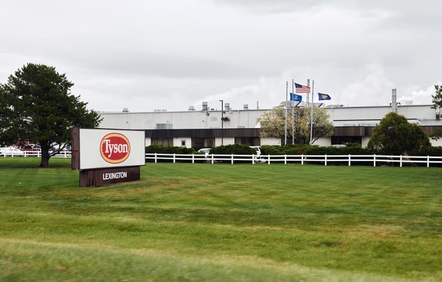 A Tyson Foods Inc. facility stands in Lexington, NE.