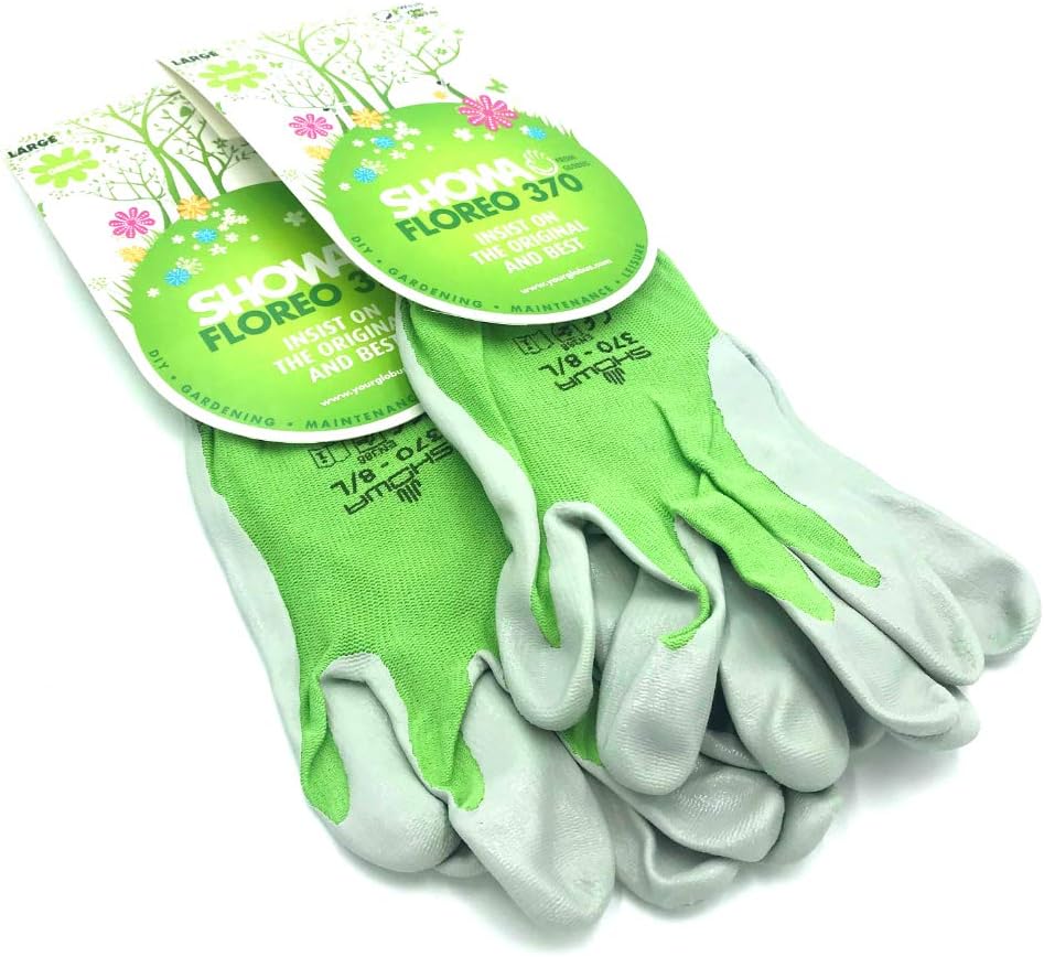 Showa Atlas 341 OptiGrip Work Glove with Rubber Coated Palm Size