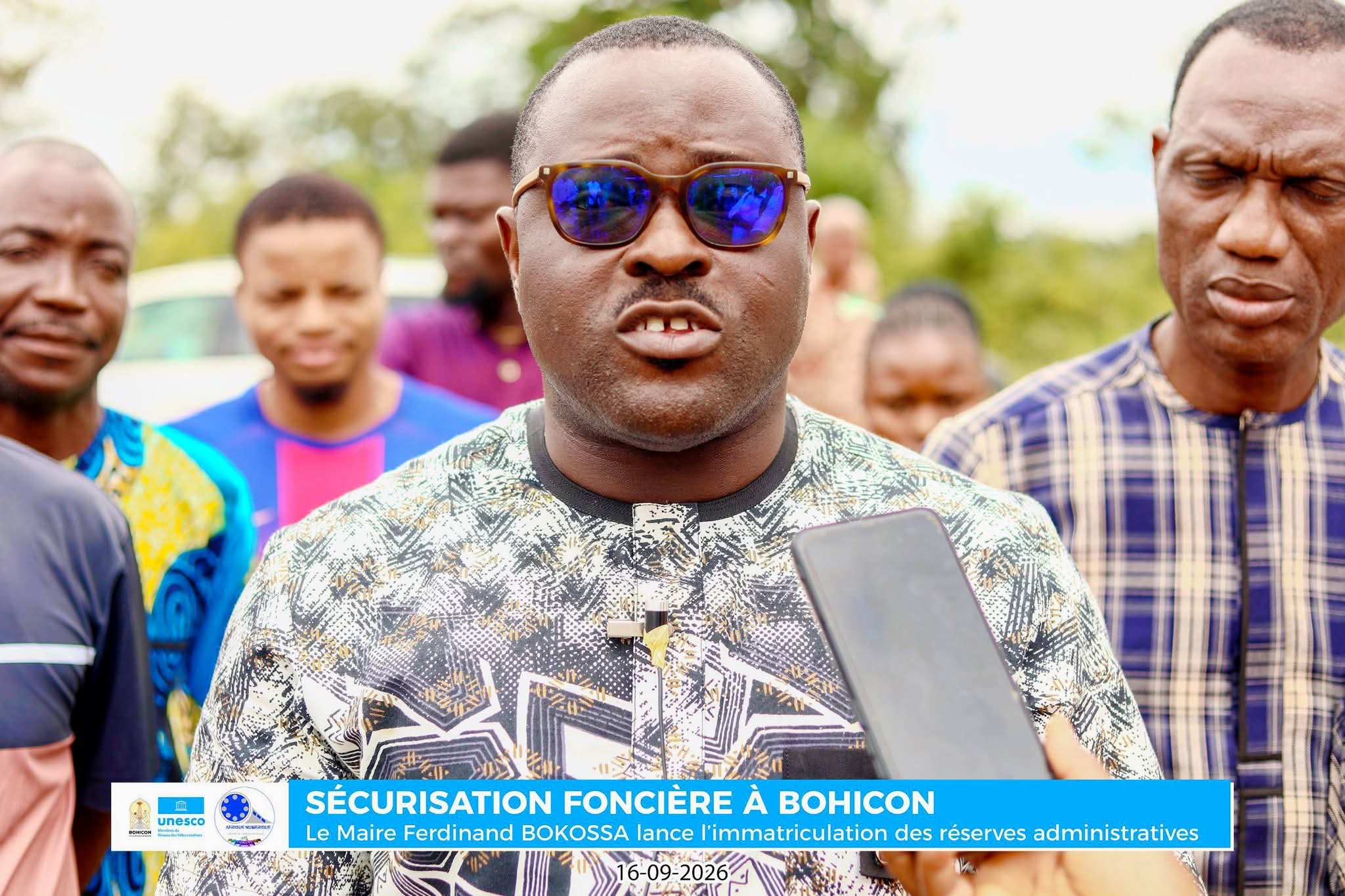 SÉCURISATION FONCIÈRE À BOHICON:   Le maire Ferdinand BOKOSSA lance l’immatriculation des réserves administratives