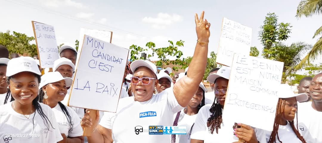 Campagne de sensibilisation “Vote FIFA 229” : une marée blanche pour la paix au centre du Bénin
