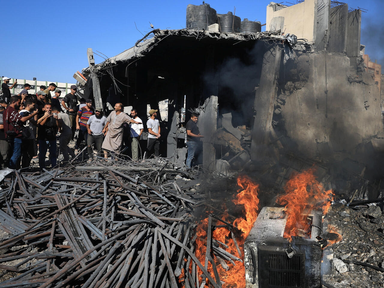 Frappe israélienne sur une usine de dessalement d'eau à Gaza