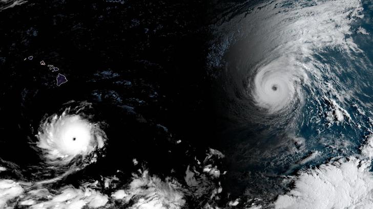 Trois cyclones simultanés dans le Pacifique témoignent de la puissance d'El Niño