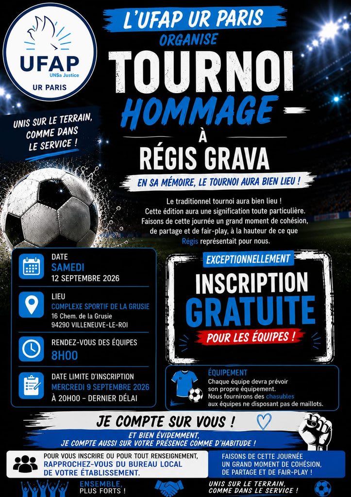 Un tournoi hommage à Régis Grava organisé à Villeneuve-le-Roi