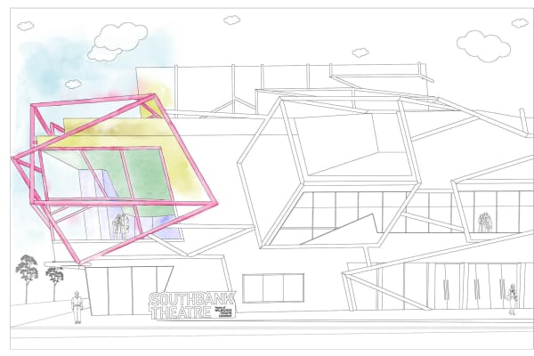 Artwork for Southbank Theatre colouring-in