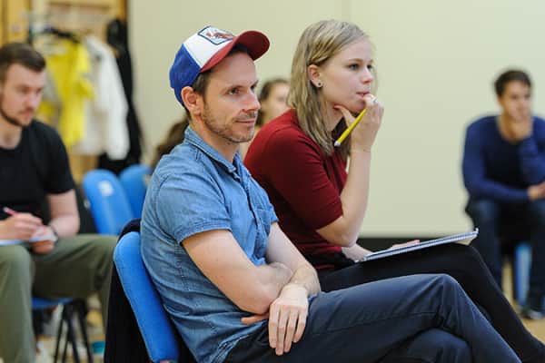 Director Dean Bryant in rehearsals