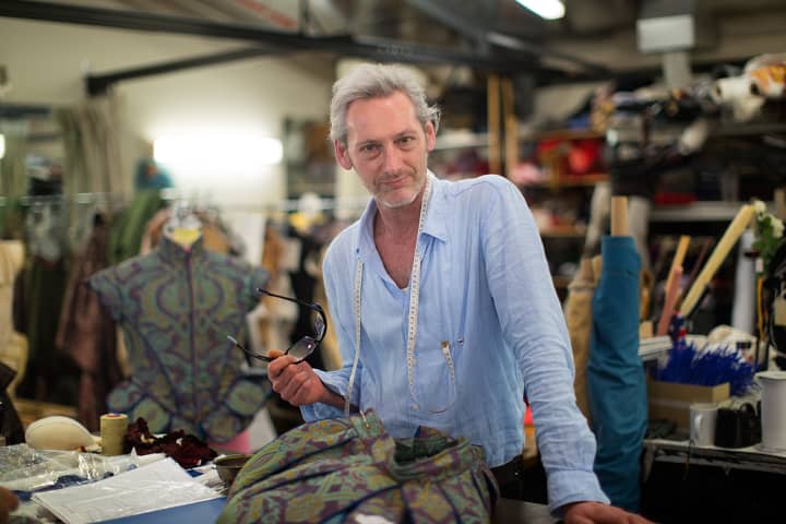 John Van Gastel in MTC's wardrobe department