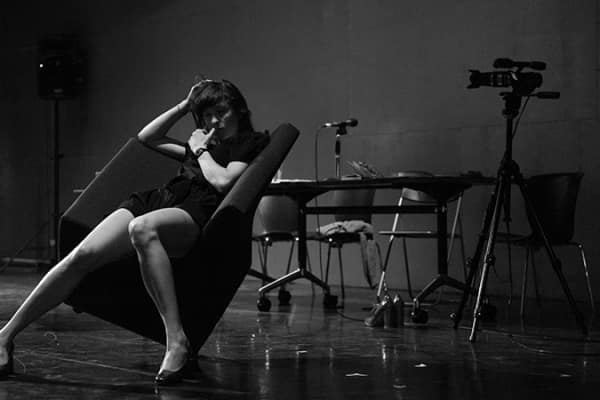 Eloise Mignon in rehearsals for Complexity of Belonging. Photo: Sarah Walker