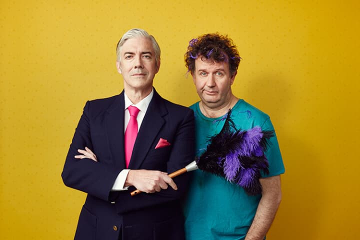 Shaun Micallef and Francis Greenslade in The Odd Couple