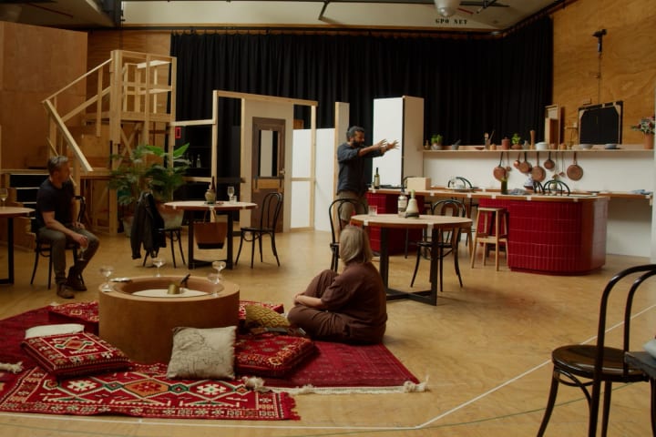 Artwork for Never Have I Ever in rehearsals
