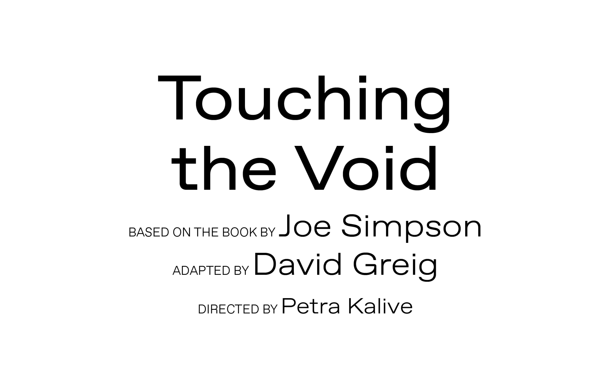 Touching the Void