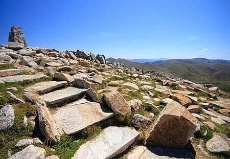 The cairn at the top