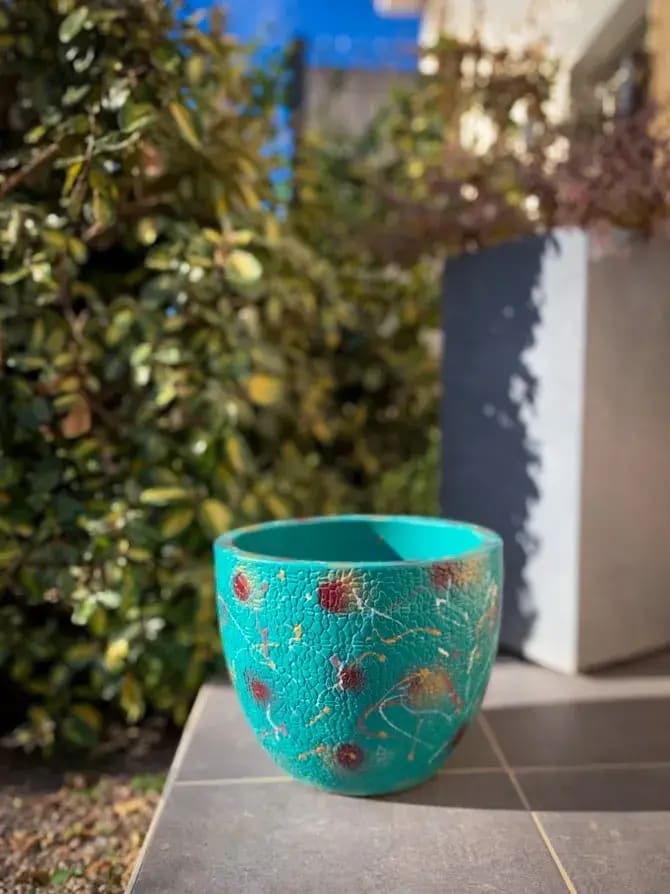 Grand pot turquoise 2