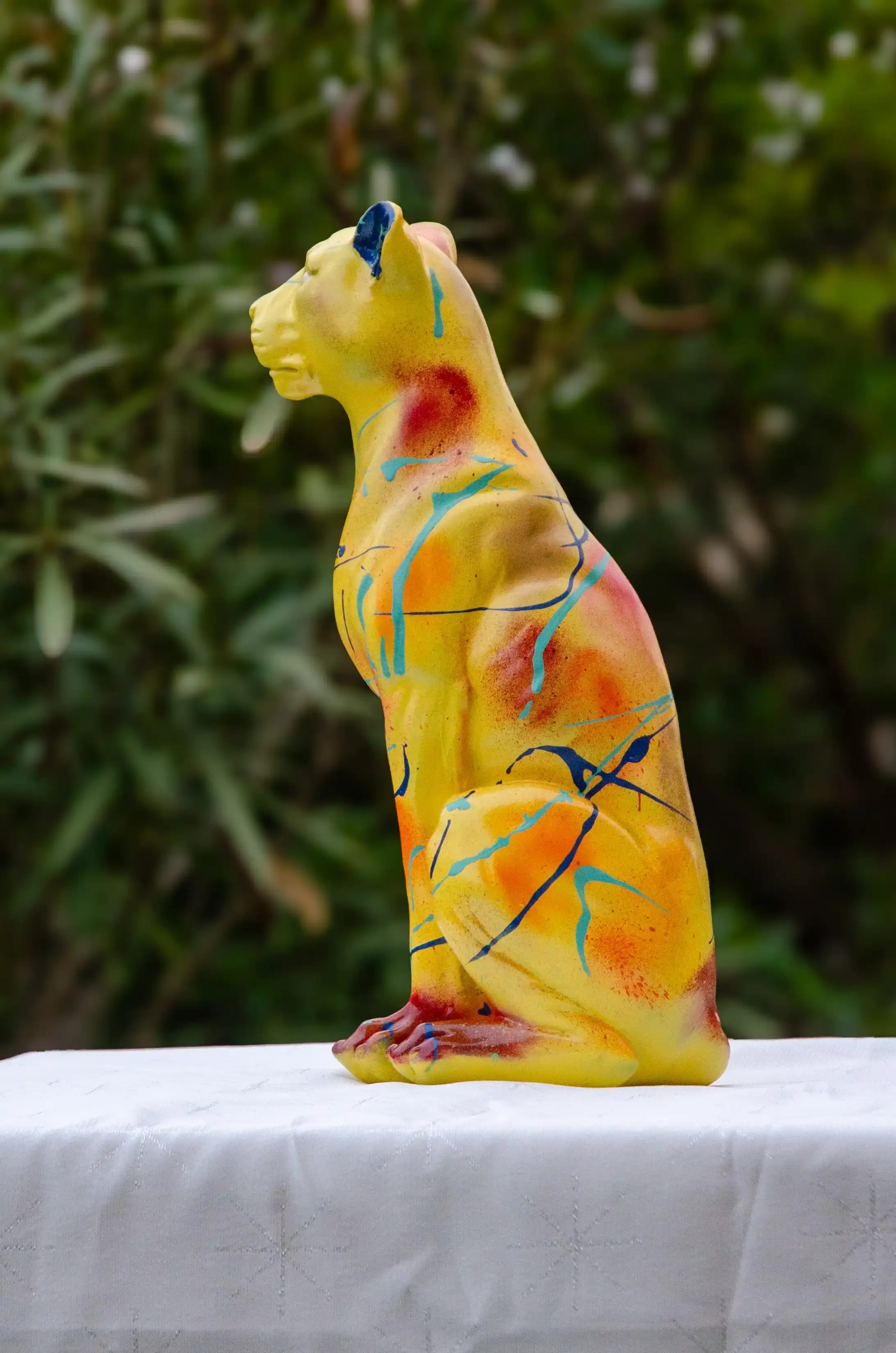 Panthera Solis – Statue panthère en résine 4