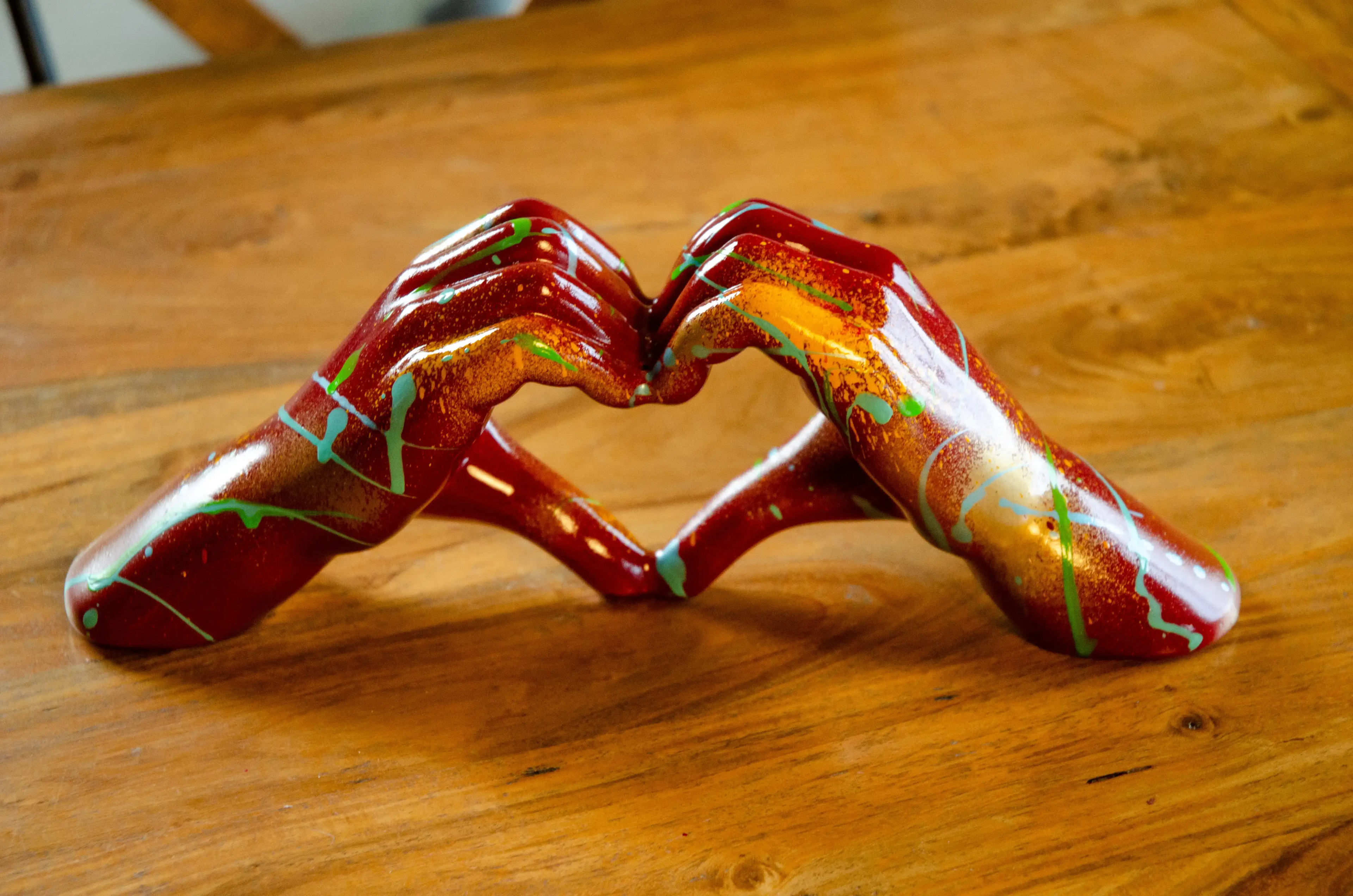 Sculpture Cœur Vibrant 1