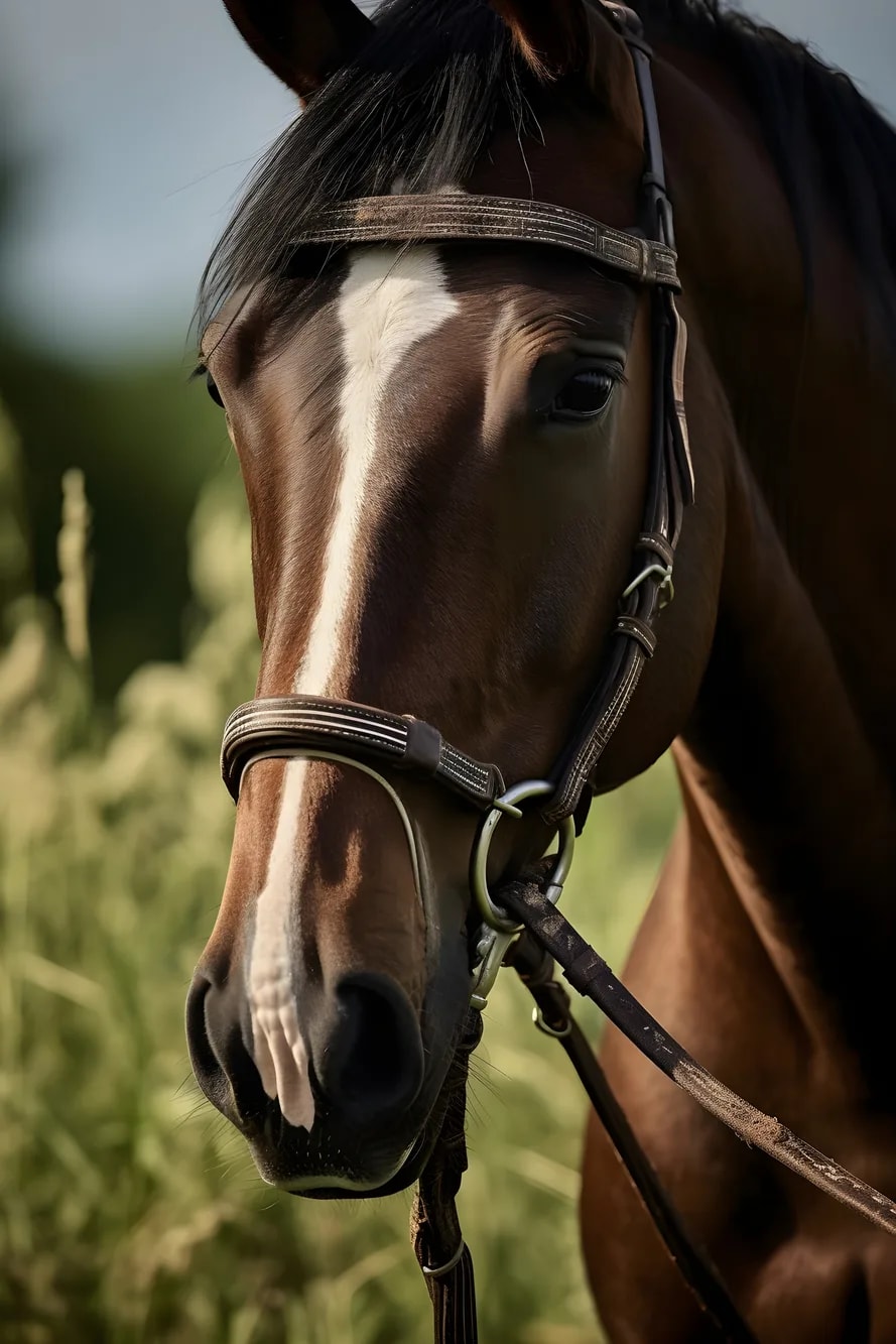 La photo de départ : un cheval