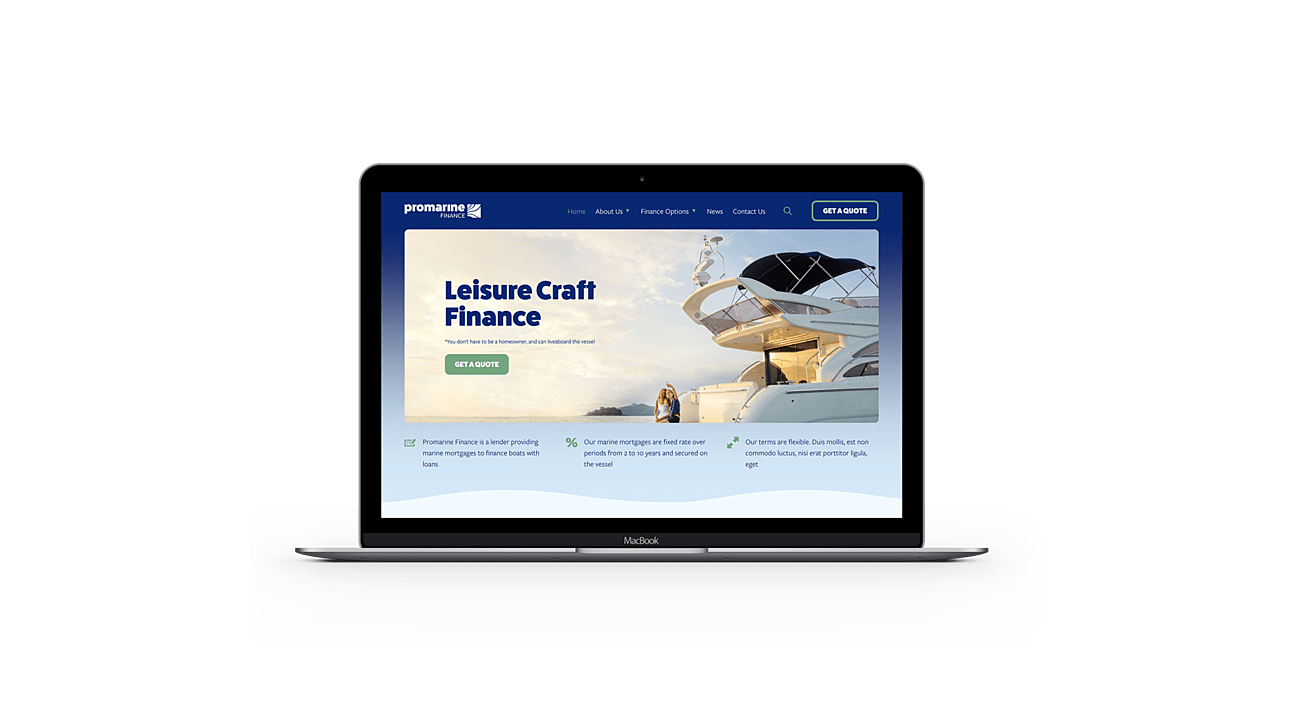 Promarine Finance Image website