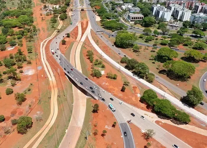 Nova pista em concreto na Epig substitui faixa reversa no sentido Taguatinga