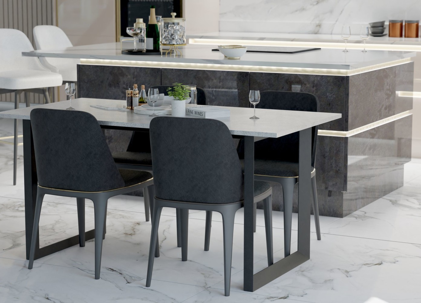 Quartz Cement Lux Table