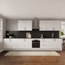 Greenwich Gloss White Kitchen, Fitted Kitchens