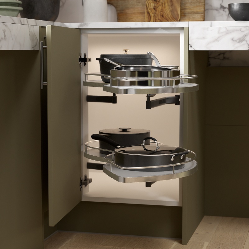 Accessible kitchen Shaker classic lemans