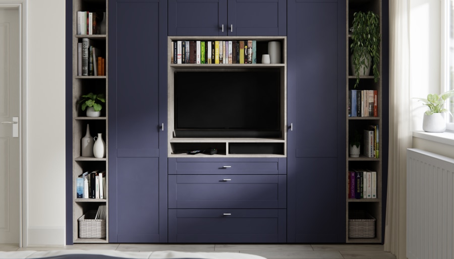 Shaker Classic Ermine Bedroom in Blueberry | Wren