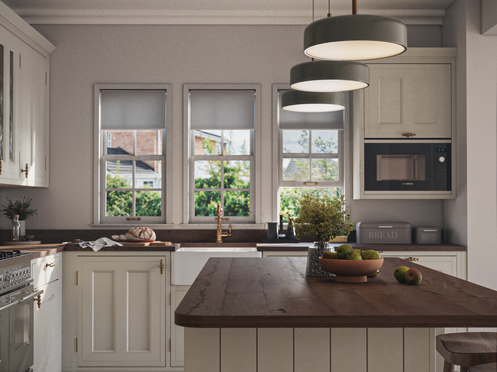 Inframe Country Ermine Kitchen in Cream | Matt Finish | Wren
