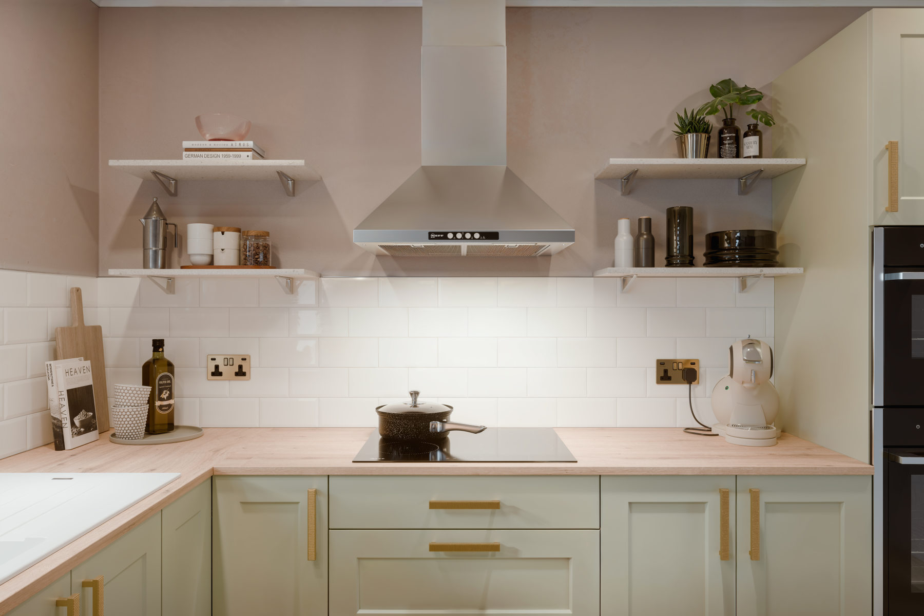 Shaker Chelsea Kitchen in Sage Green | Wren