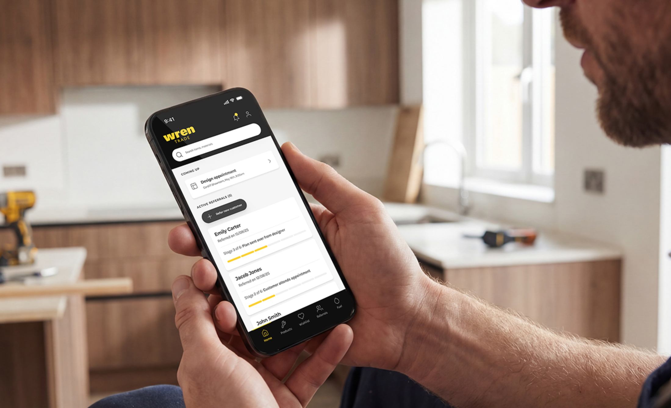 Download the new Wren Trade app to manage your account on the go