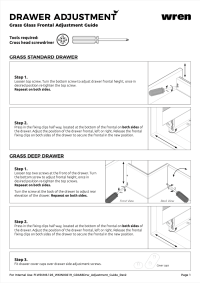 Download the PDF guide for Grass Drawer Frontal Adjustment