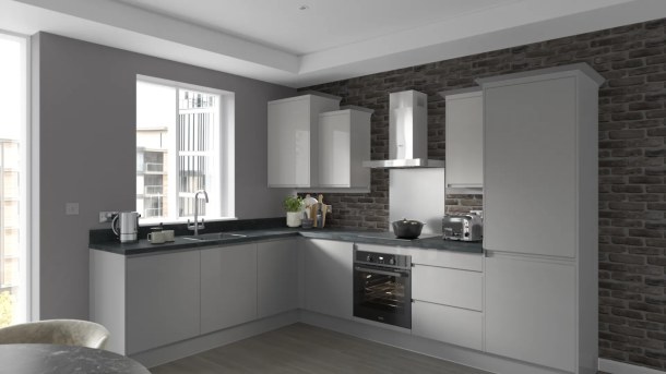 深浅不一的厨房