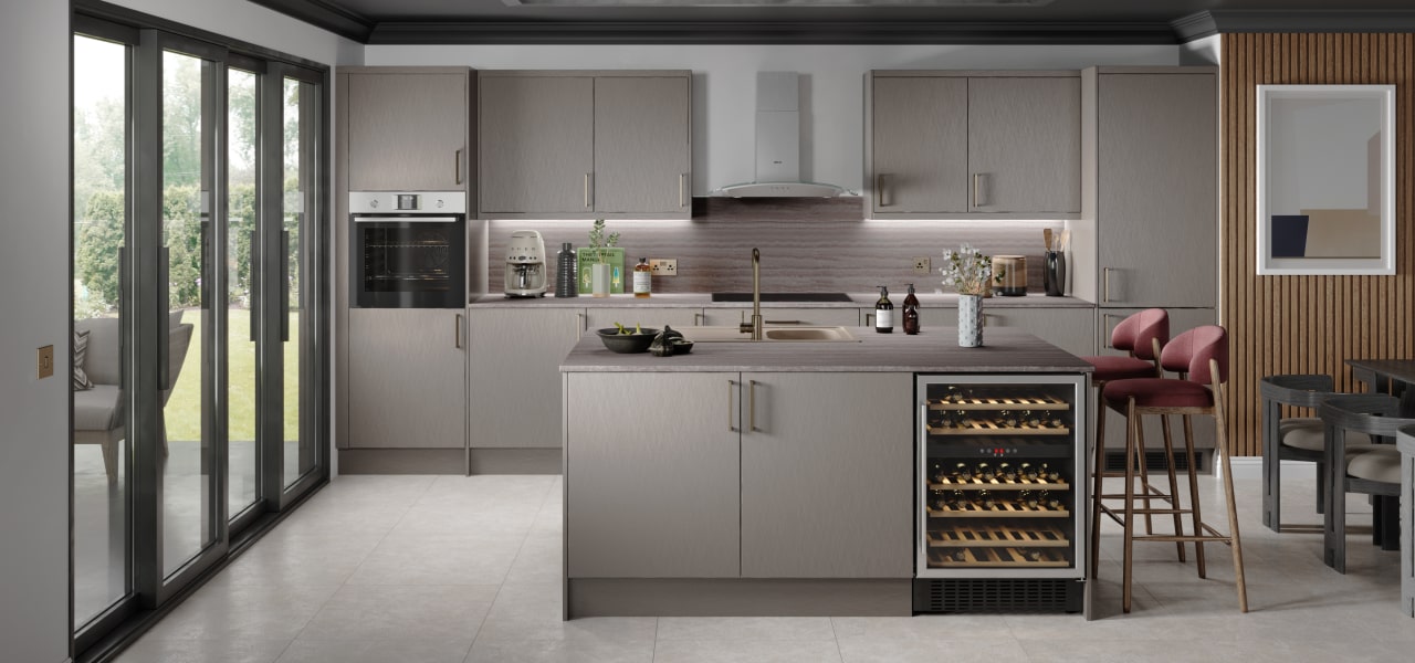 Elements Kitchen in Metallic Champagne kitchen