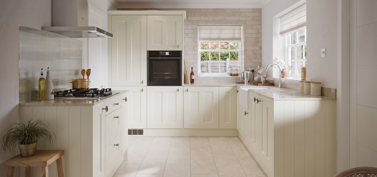 Country Ermine Kitchen in Cream Matt kitchen