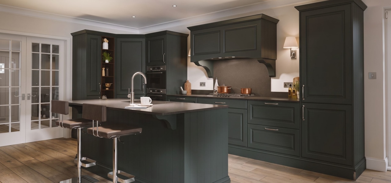 Georgian Ermine Kitchen in Buckingham Green Matt kitchen