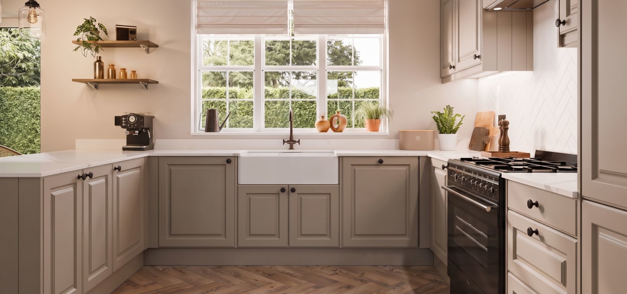 Georgian Ermine Kitchen in Ceramic Matt kitchen