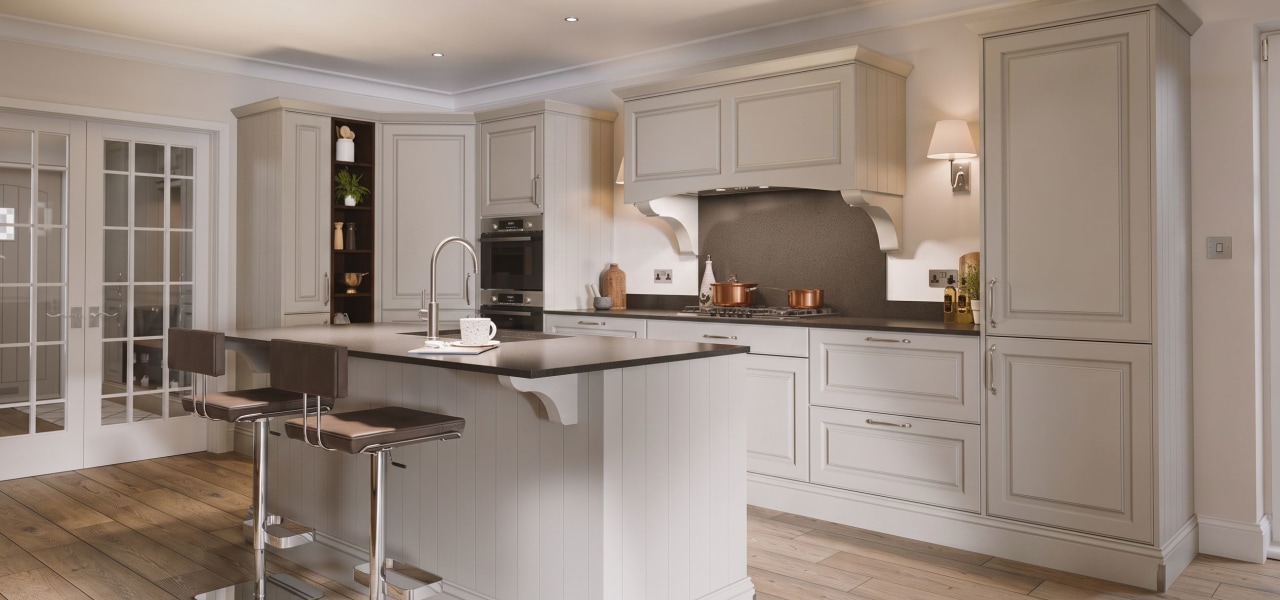 Georgian Ermine Kitchen in Ceramic Matt kitchen