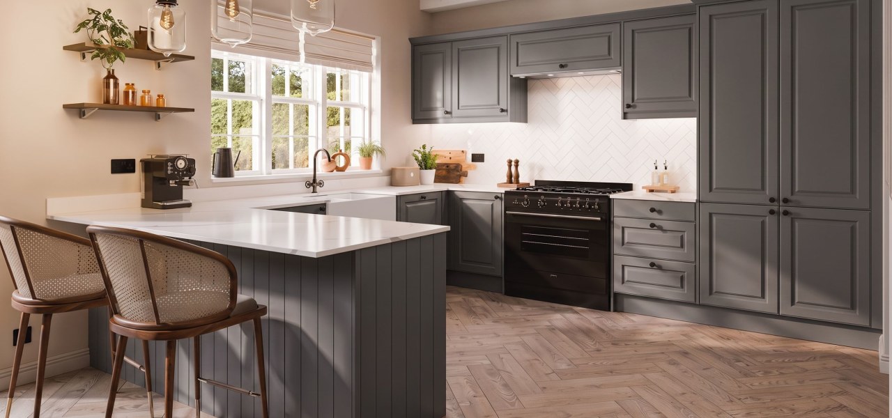 Georgian Ermine Kitchen in Dove Grey Matt kitchen