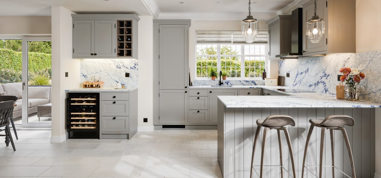 Inframe Henley Timber Kitchen in Earl Grey Grain kitchen