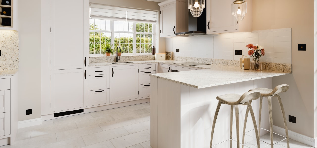Inframe Henley Timber Kitchen in Whisper Grey Grain kitchen
