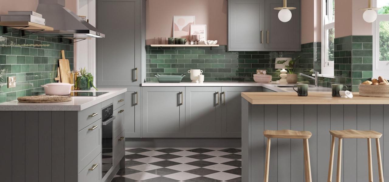 Shaker Chelsea Kitchen in Ash Grey Matt kitchen