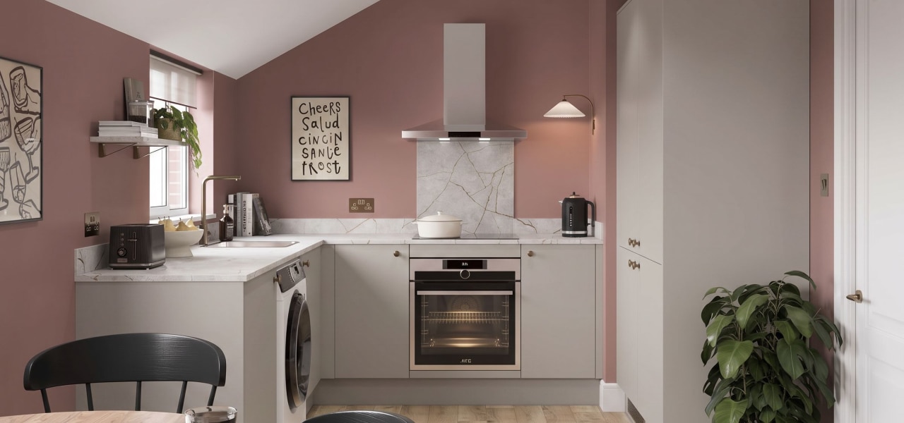 Slab Kitchen in Light Grey Matt kitchen