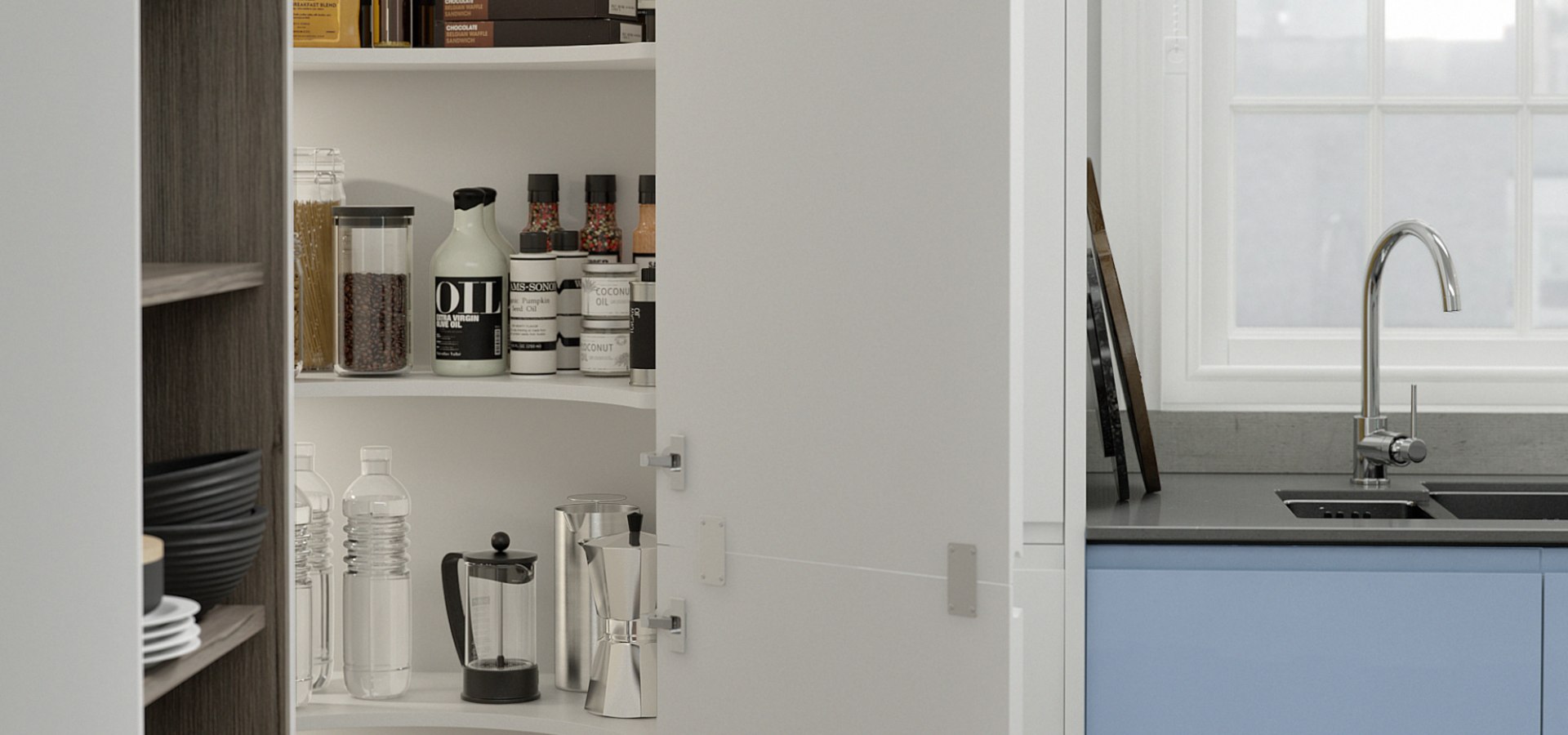 Kitchen Larder Units Corner Larder Cupboards Wren Kitchens