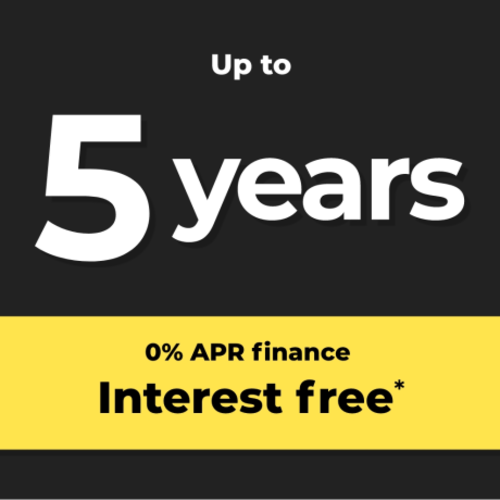 UP TO 5 YEARS INTEREST FREE CREDIT