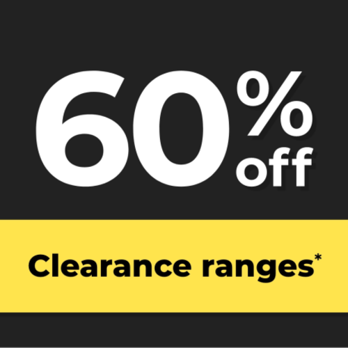 60% OFF CLEARANCE RANGES