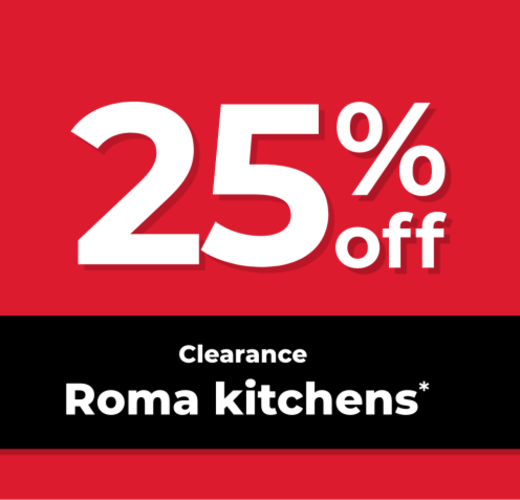 25% OFF ROMA KITCHEN CLEARANCE